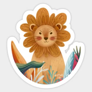 Cute lion Sticker